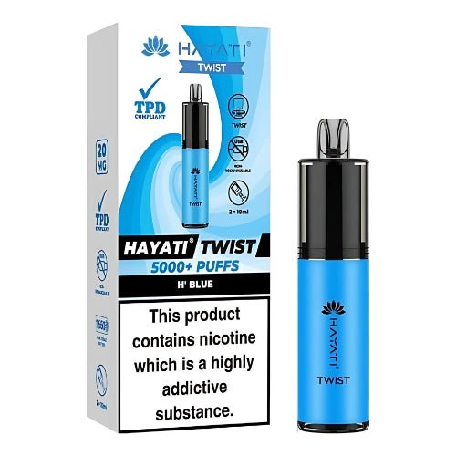 Hayati Twist 5000 Disposable Vape Device Pack Of 5 - Eliquid Base - Heisenberg