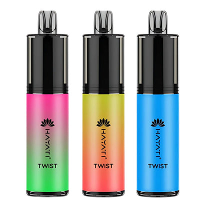 Hayati Twist 5000 Disposable Vape Device Pack Of 5 - Eliquid Base - Blue Razz Gummy Bear