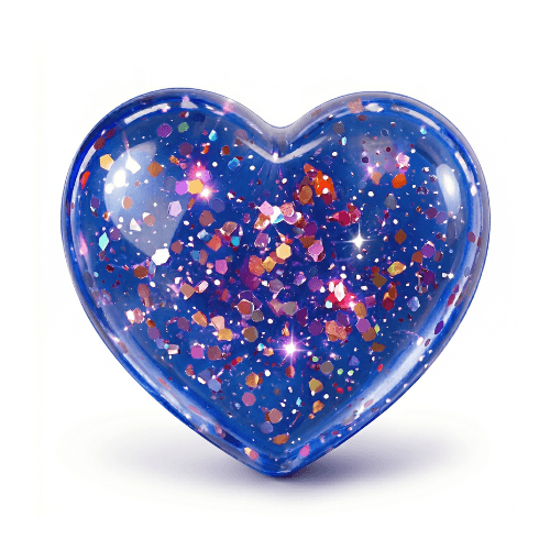Heart Diamond Squishy Toy Glitter Sensory Stress Relief Squeeze Heart - Vapewholesalesupplier
