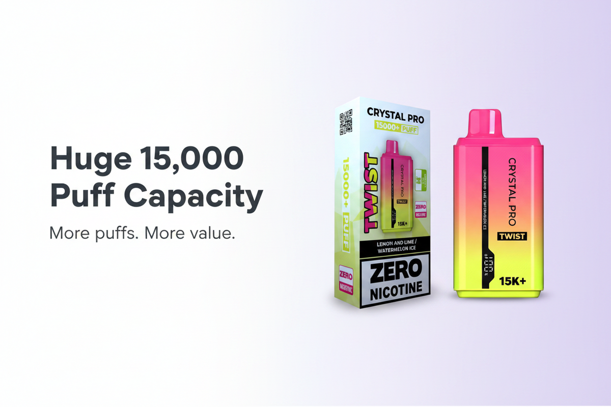 Huge 15,000 Puff Capacity