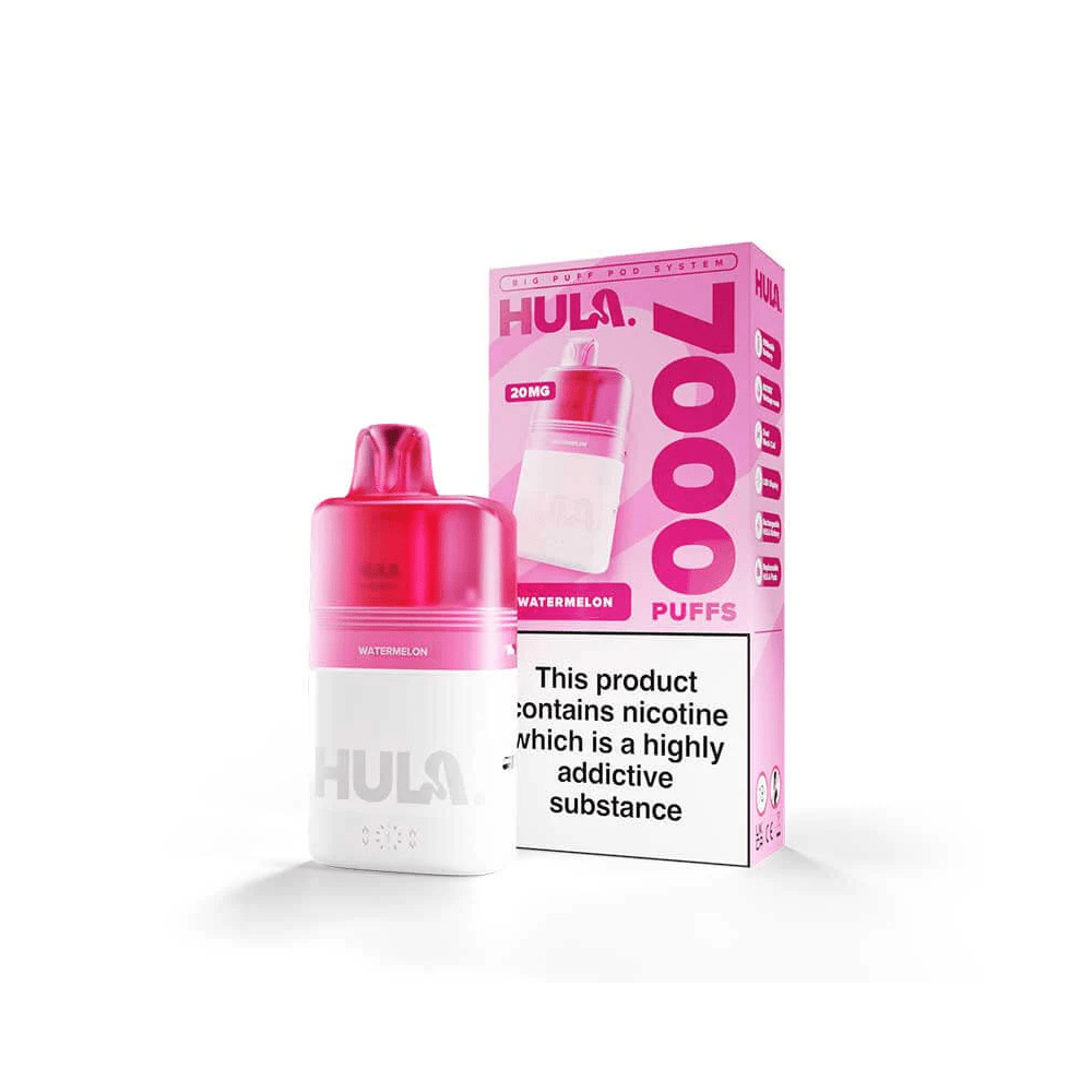 Hula 7000 Prefilled Pod Vape Kit - Eliquid Base - Watermelon