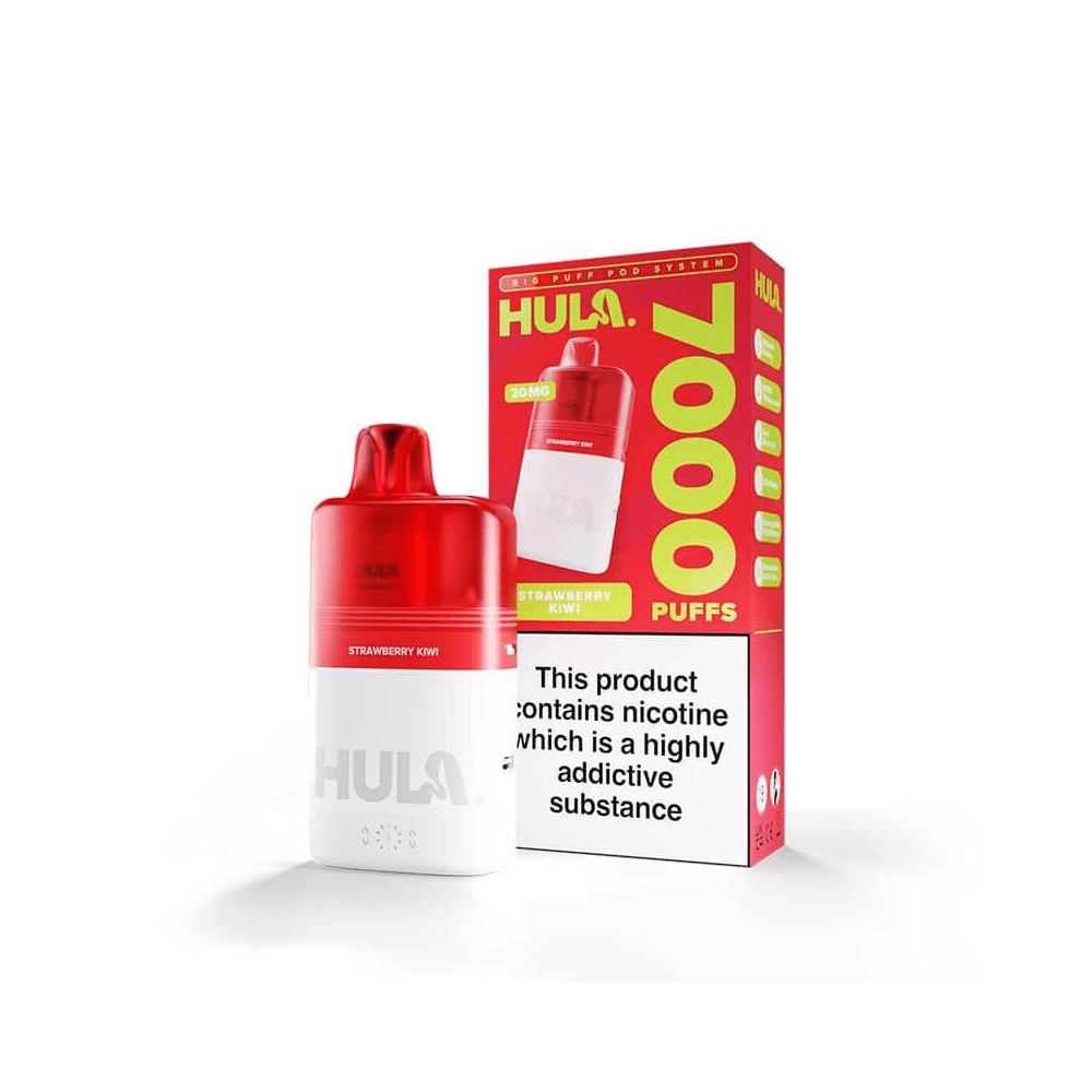 Hula 7000 Prefilled Pod Vape Kit - Eliquid Base - Strawberry Kiwi