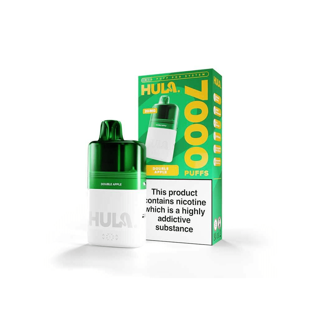 Hula 7000 Prefilled Pod Vape Kit - Eliquid Base - Double Apple