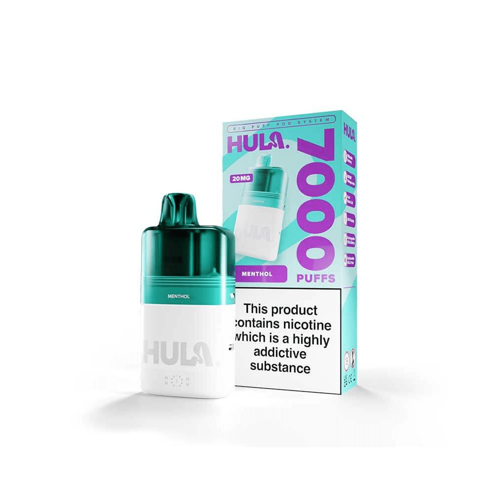 Hula 7000 Prefilled Pod Vape Kit - Eliquid Base - Menthol