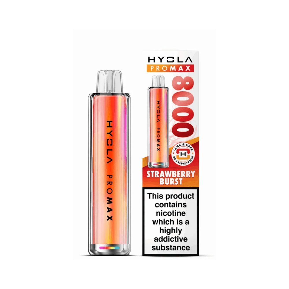 Hyola Pro Max 8000 Prefilled Pod Vape Kit - Eliquid Base - Strawberry Burst