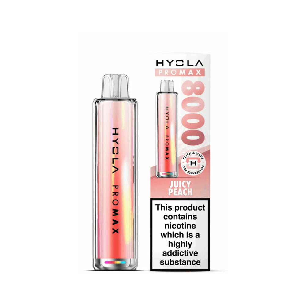 Hyola Pro Max 8000 Prefilled Pod Vape Kit - Eliquid Base - Juicy Peach