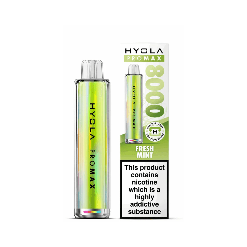 Hyola Pro Max 8000 Prefilled Pod Vape Kit - Eliquid Base - Fresh Mint