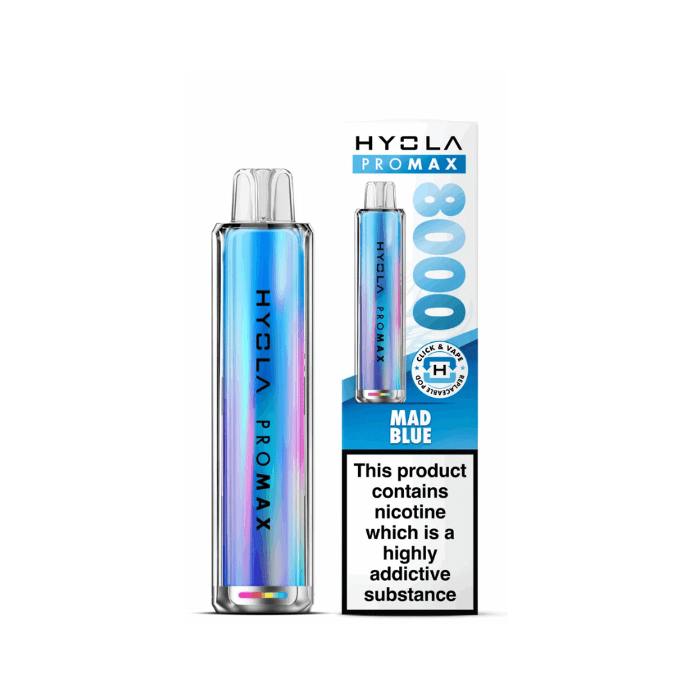 Hyola Pro Max 8000 Prefilled Pod Vape Kit - Eliquid Base - Mad Blue