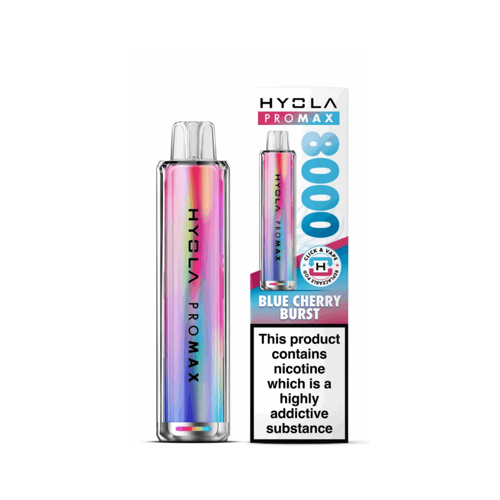 Hyola Pro Max 8000 Prefilled Pod Vape Kit - Eliquid Base - Blue Cherry Burst