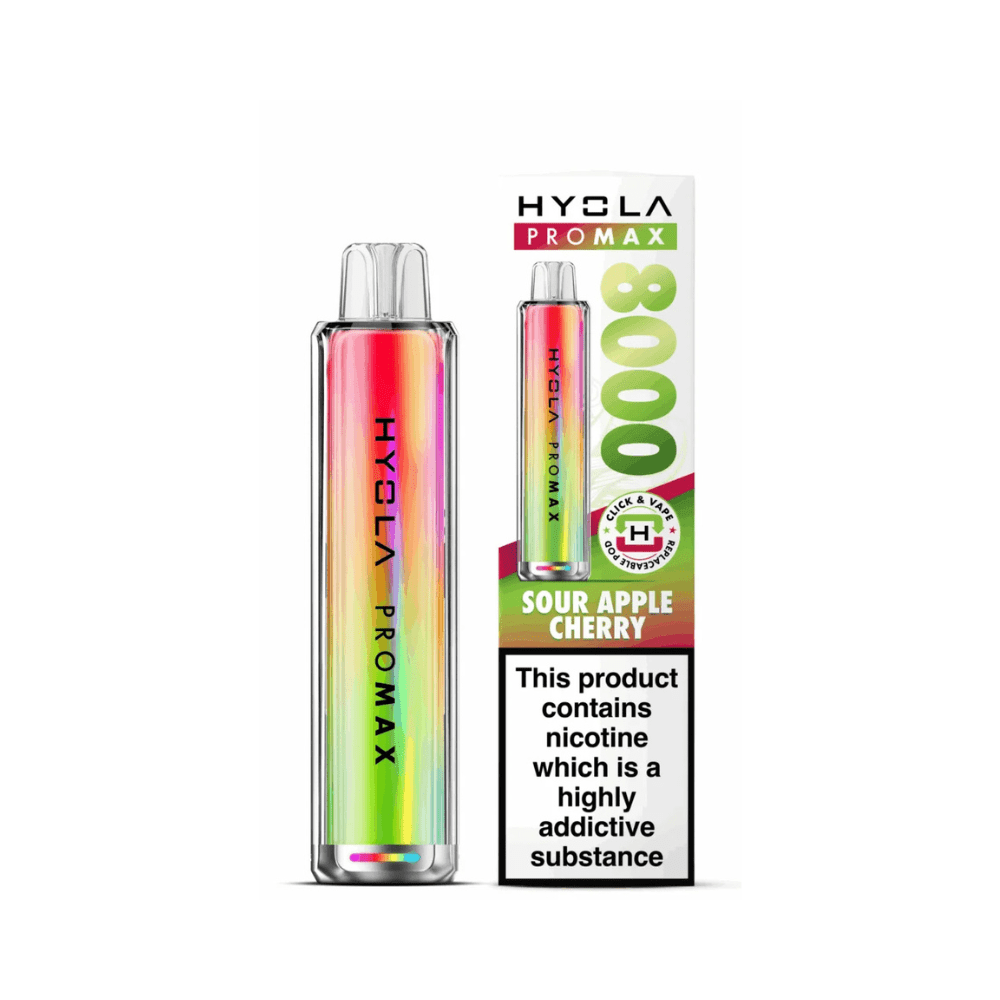 Hyola Pro Max 8000 Prefilled Pod Vape Kit - Eliquid Base - Sour Apple Cherry