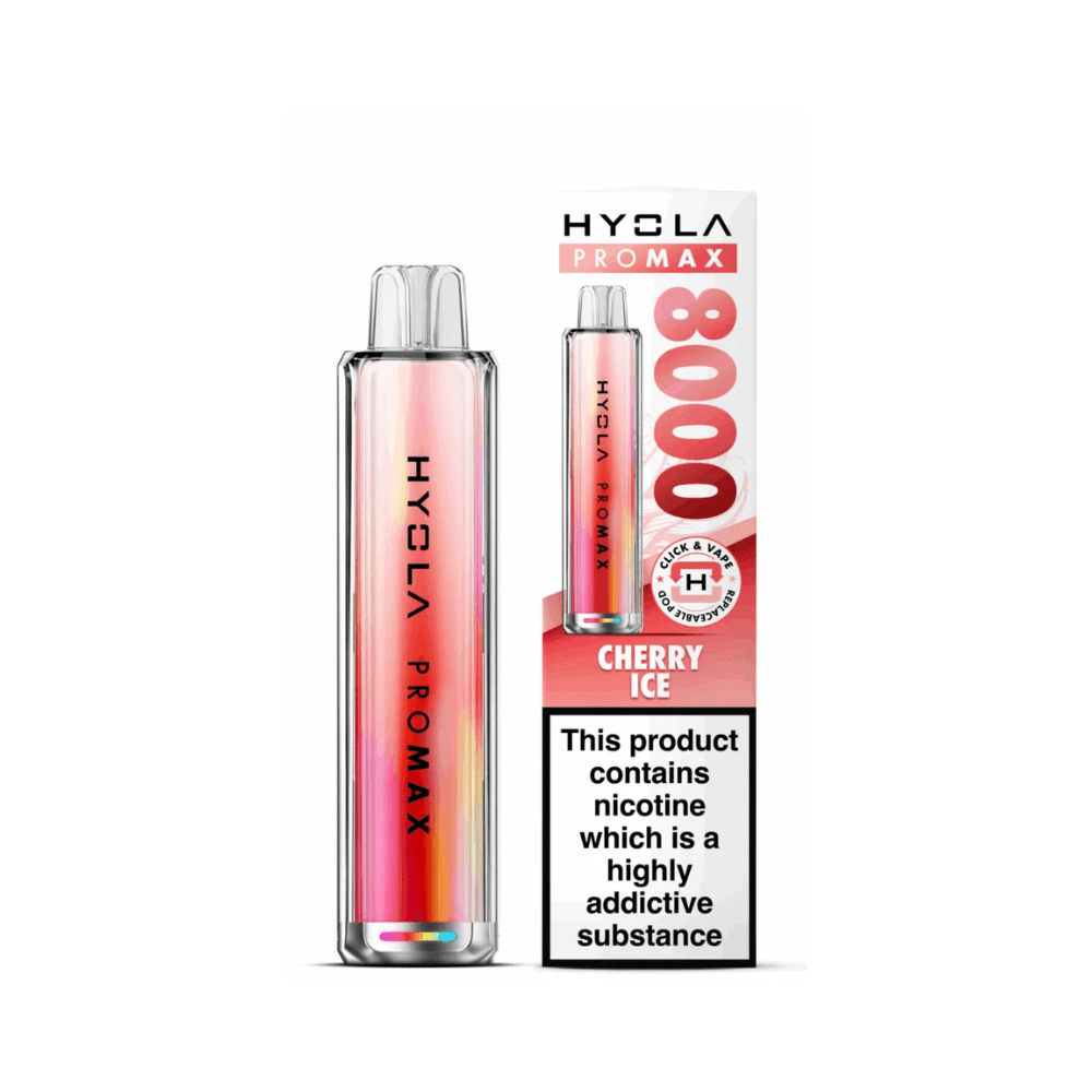 Hyola Pro Max 8000 Prefilled Pod Vape Kit - Eliquid Base - Cherry Ice