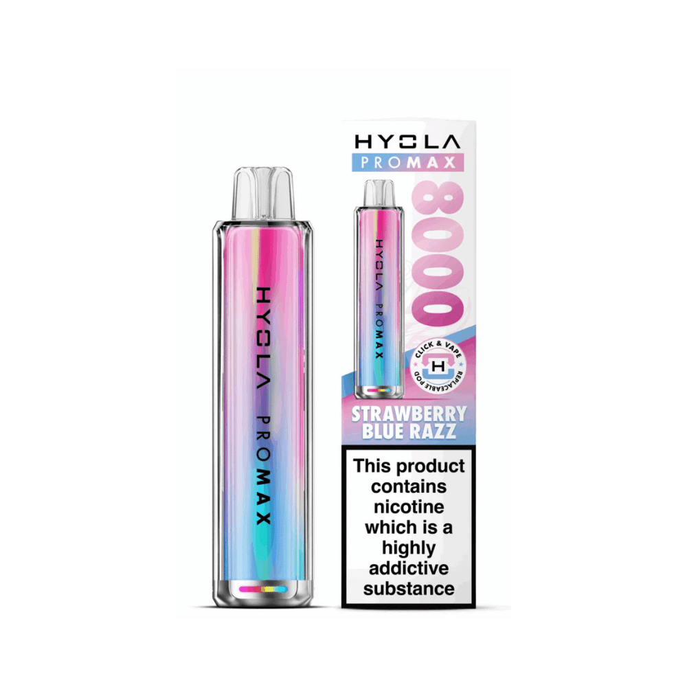Hyola Pro Max 8000 Prefilled Pod Vape Kit - Eliquid Base - Strawberry Blue Razz