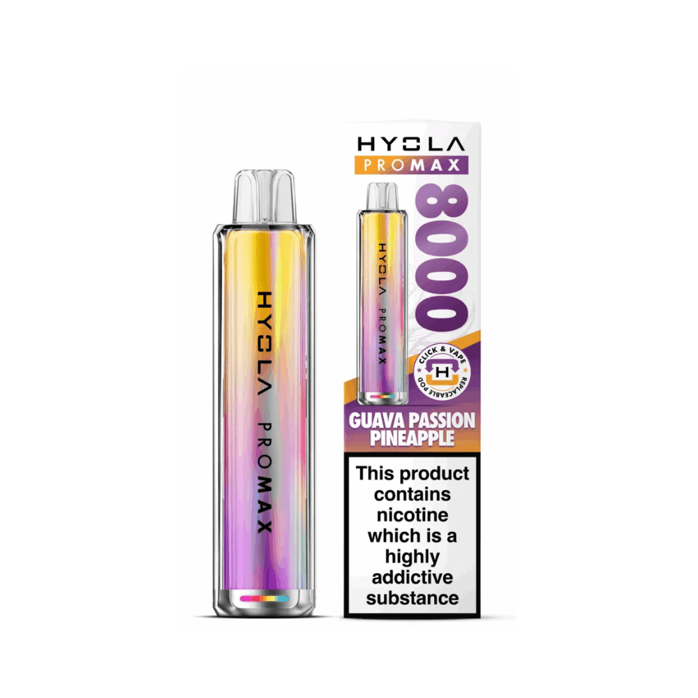 Hyola Pro Max 8000 Prefilled Pod Vape Kit - Eliquid Base - Guava Passion Pineapple
