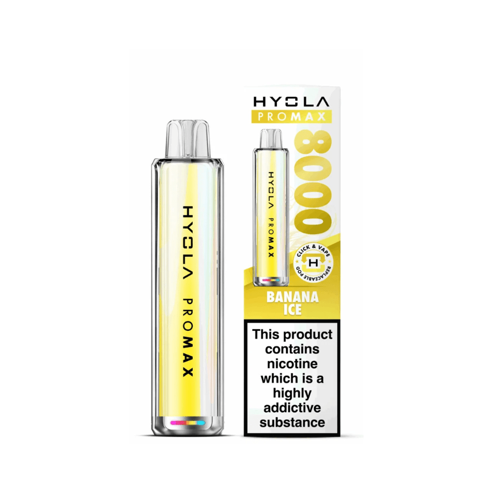 Hyola Pro Max 8000 Prefilled Pod Vape Kit - Eliquid Base - Banana Ice