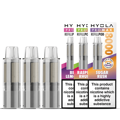 Hyola Pro Max 8000 Prefilled Replacement Pods - Eliquid Base - Banana Ice