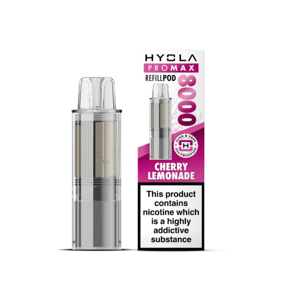Hyola Pro Max 8000 Prefilled Replacement Pods - Eliquid Base - Cherry Lemonade