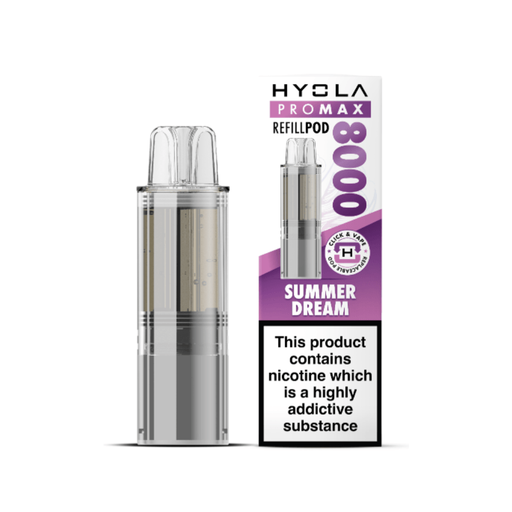 Hyola Pro Max 8000 Prefilled Replacement Pods - Eliquid Base - Summer Dream
