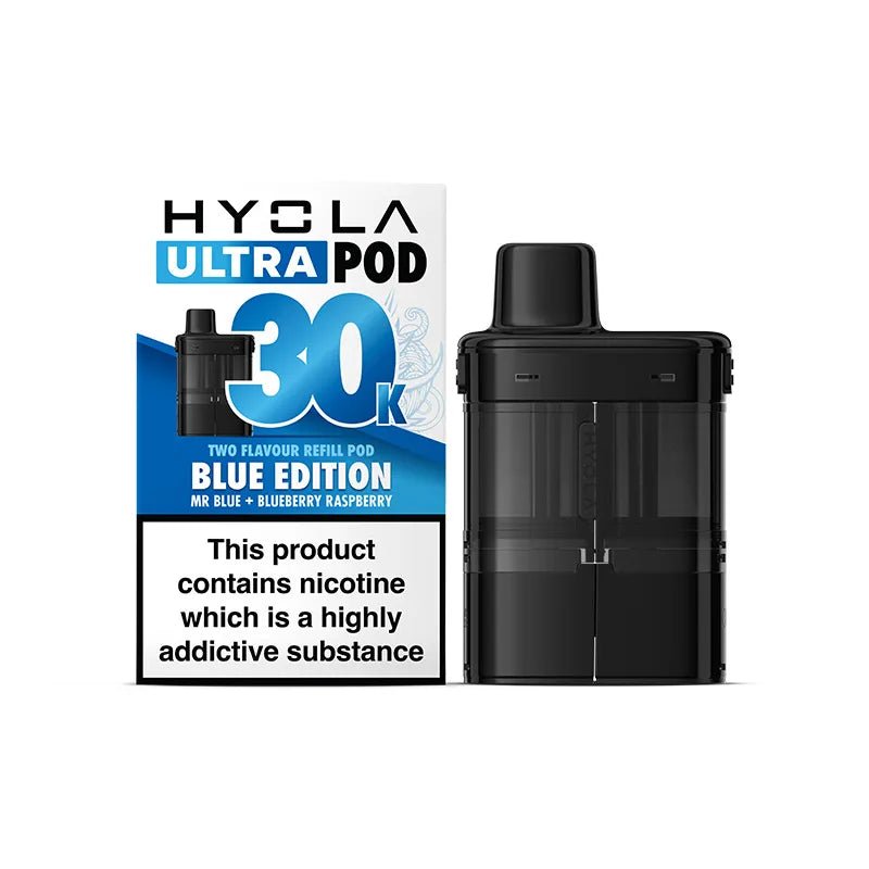 Hyola Ultra 30K Pre - Filled Pods - Eliquid Base - Blue Edition