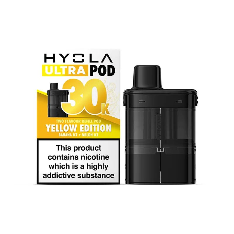 Hyola Ultra 30K Pre - Filled Pods - Eliquid Base - Yellow Edition