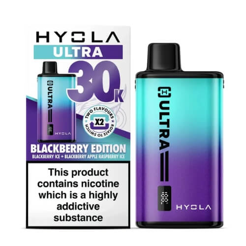 Hyola Ultra 30k Prefilled Pod Vape Kit - Box of 5 - Eliquid Base - Blackberry Edition