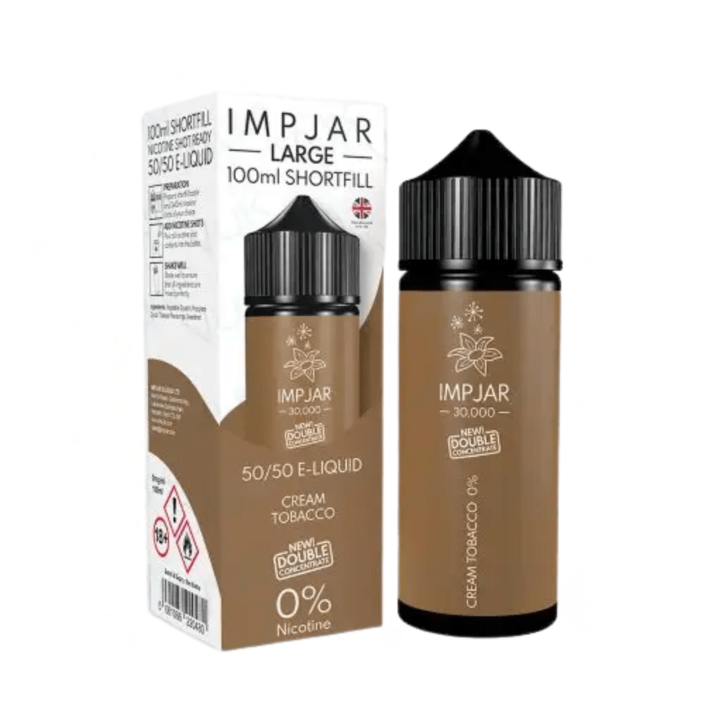 IMP JAR Large 100ML Shortfill - Eliquid Base - Cream Tobacco