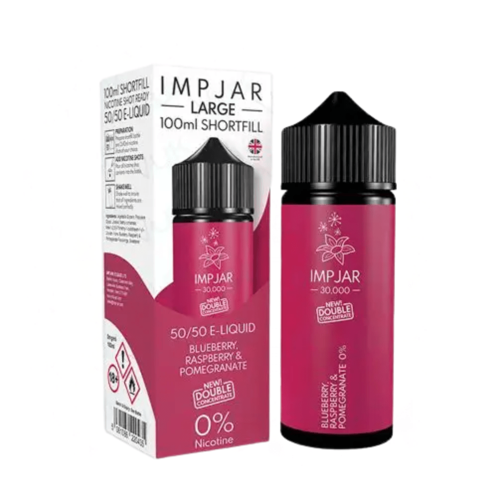 IMP JAR Large 100ML Shortfill - Eliquid Base - Blue Raspberry Pomegranate