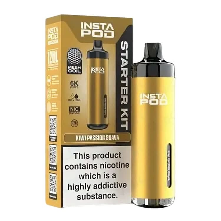 Instapod 6000 Prefilled Pod Vape Kit  - Kiwi Passion Guava