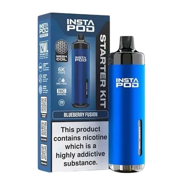 Instapod 6000 Prefilled Pod Vape Kit - Blueberry Fusion