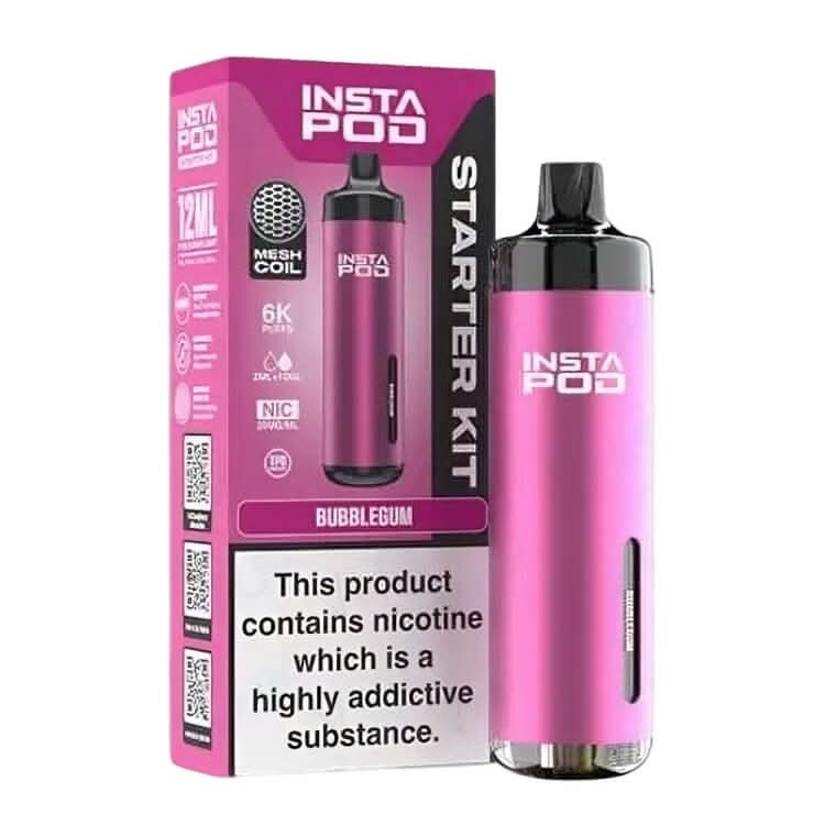 Instapod 6000 Prefilled Pod Vape Kit  - Bubblegum