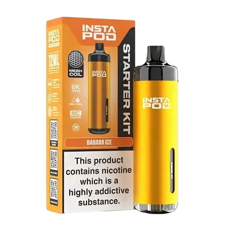 Instapod 6000 Prefilled Pod Vape Kit - Banana Ice