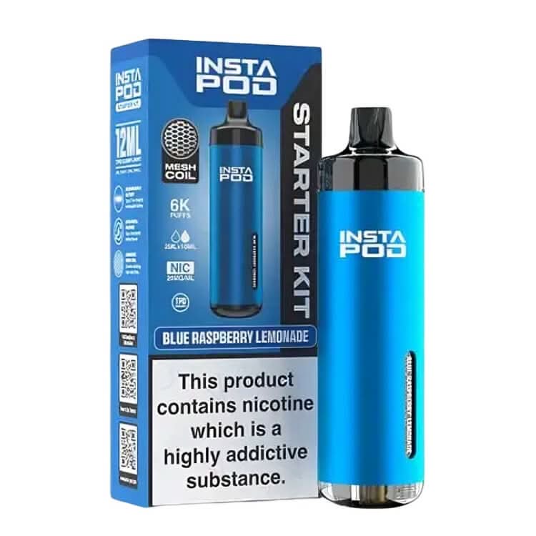 Instapod 6000 Prefilled Pod Vape Kit  - Blue Raspberry Lemonade