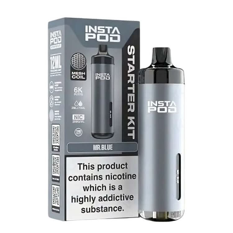 Instapod 6000 Prefilled Pod Vape Kit - Mr Blue