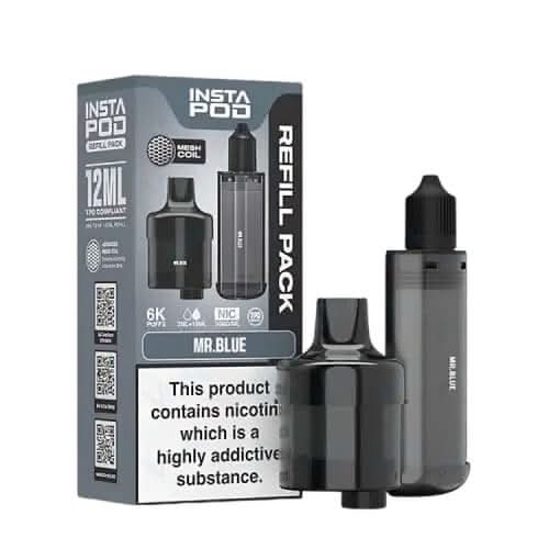 Instapod 6000 Prefilled Pods  - Mr Blue