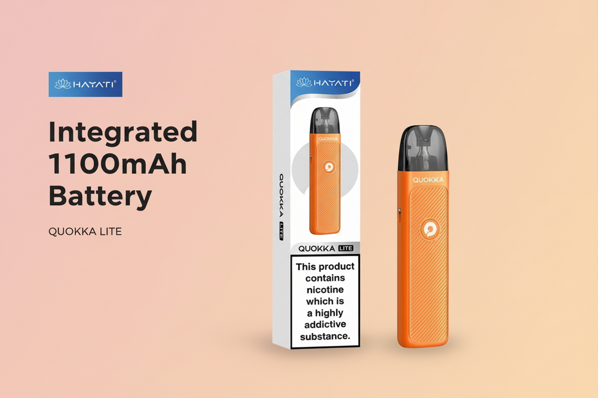 Integrated 1100mAh Battery