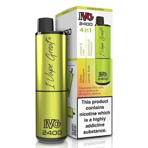 IVG 2400 Disposable Vape Device  - Citrus Edition