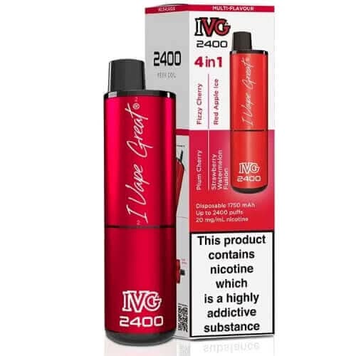 IVG 2400 Disposable Vape Device  - Red Edition