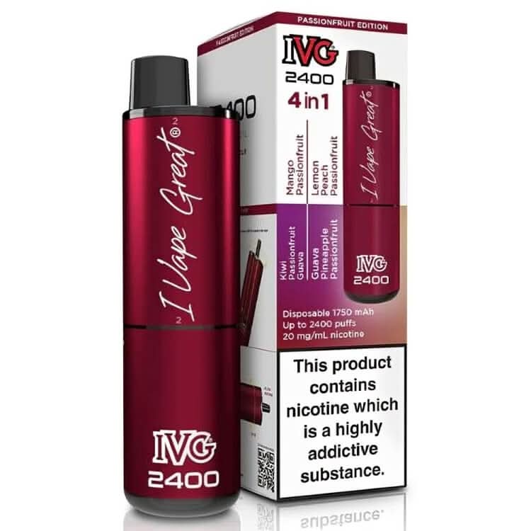 IVG 2400 Disposable Vape Device - Passionfruit Edition