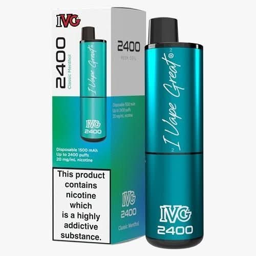 IVG 2400 Disposable Vape Device  - Classic Menthol