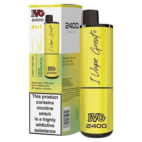 IVG 2400 Disposable Vape Device - Lemon Edition