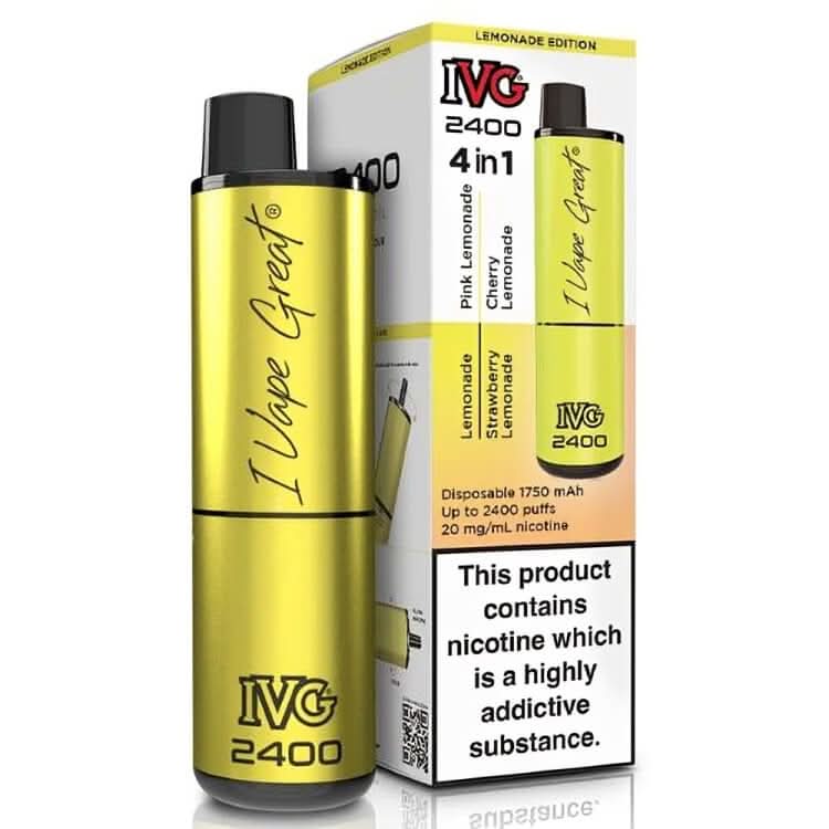 IVG 2400 Disposable Vape Device  - Lemonade Edition