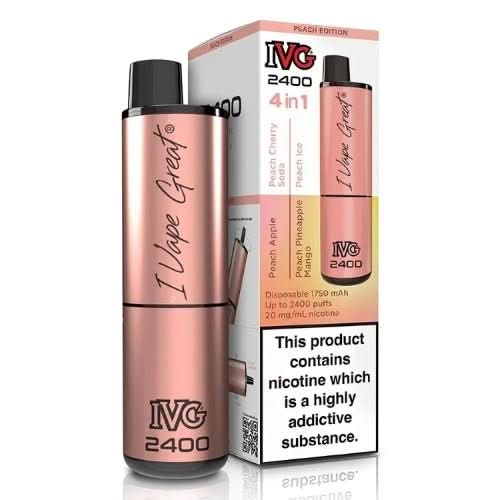 IVG 2400 Disposable Vape Device  - Peach Edition