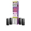 IVG 2400 Reload 4in1 Multi Flavour Pre - filled Vape Pods - Box Of 5 - Eliquid Base - Plum Edition
