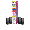 IVG 2400 Reload 4in1 Multi Flavour Pre - filled Vape Pods - Box Of 5 - Eliquid Base - Special Edition