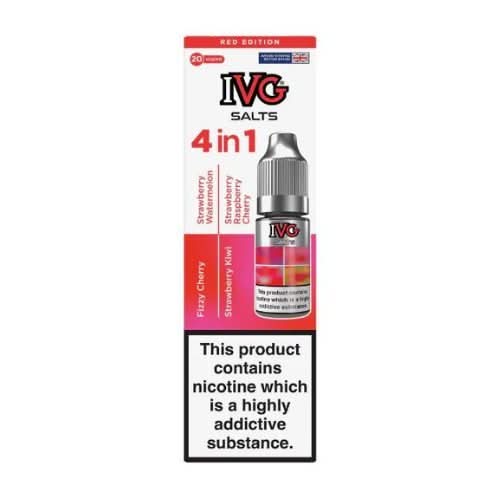 IVG 4 in 1 Special Edition Nic Salt E-Liquid - Pack Of 5 - Red Edition