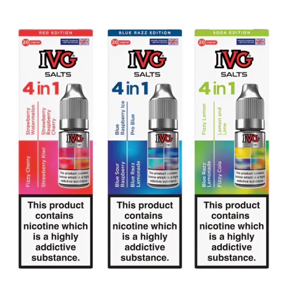 IVG 4 in 1 Special Edition Nic Salt E-Liquid - Pack Of 5