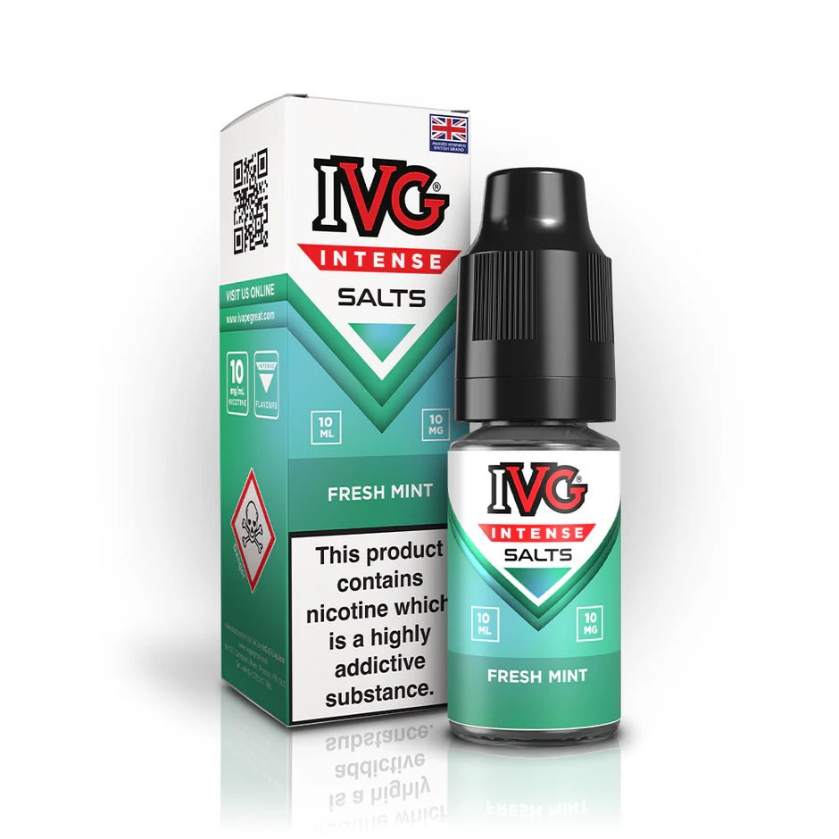 IVG Intense Nic Salts | Box of 10 - Eliquid Base - Fresh Mint
