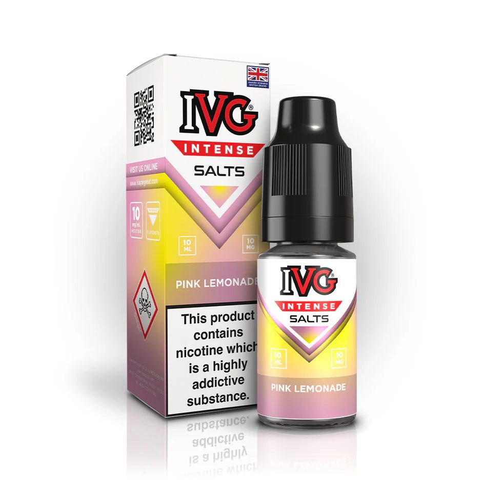 IVG Intense Nic Salts | Box of 10 - Eliquid Base - Pink Lemonade