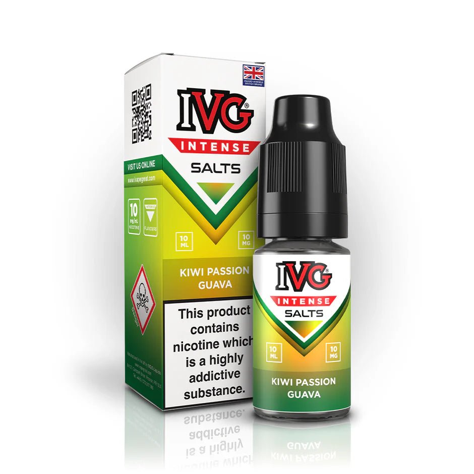IVG Intense Nic Salts | Box of 10 - Eliquid Base - Kiwi Passion Guava