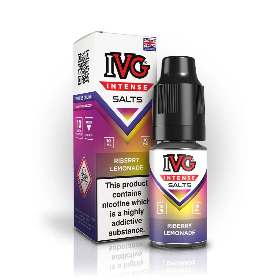 IVG Intense Nic Salts | Box of 10 - Eliquid Base - Riberry Lemonade