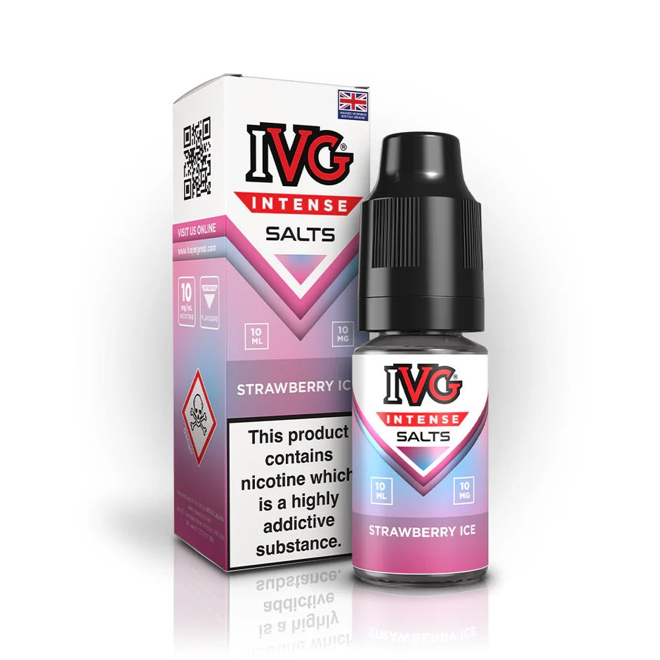 IVG Intense Nic Salts | Box of 10 - Eliquid Base - Strawberry Ice